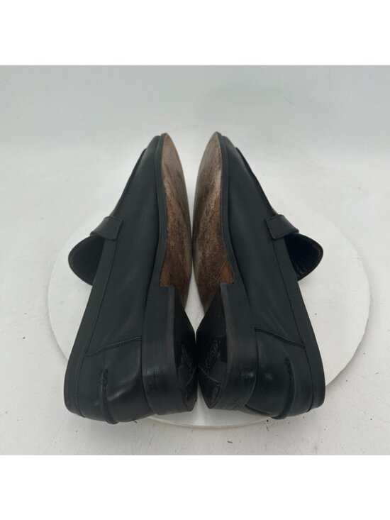 Salvatore Ferragamo Men Size 8 EE Black Leather Buckle Pull On Loafer Shoes main image 10
